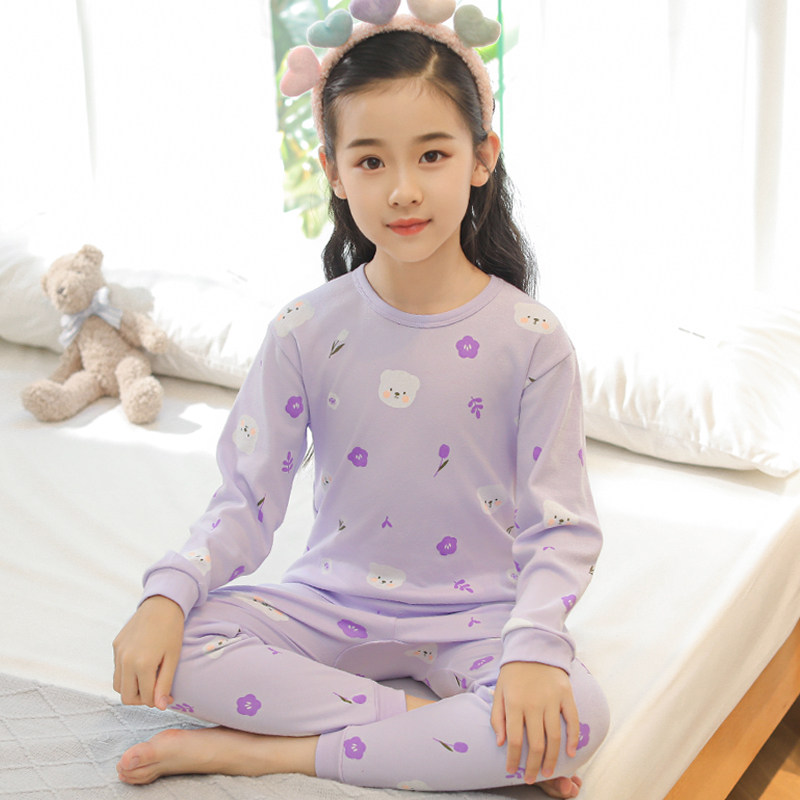 女童秋衣秋裤套装全棉儿童秋季纯棉内衣2-10岁宝宝2025新款线衣裤