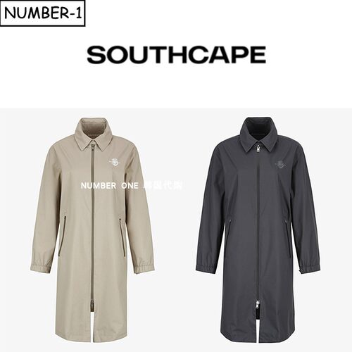 韩国代购southcape高尔夫球服26年女秋徽标拉链口袋连帽长袖外套