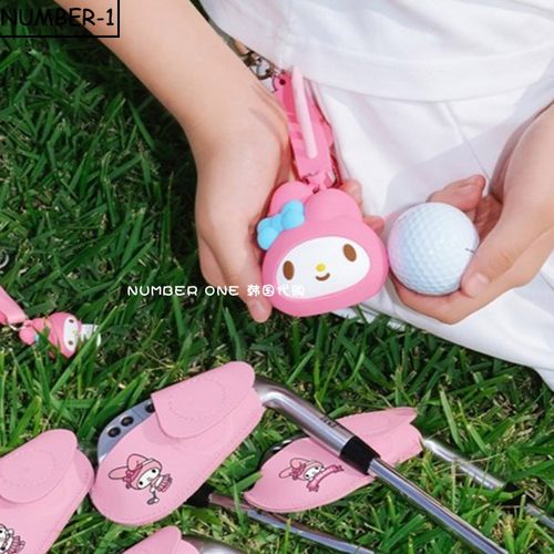 韩国代购ins高尔夫配饰24年男女卡通可爱golf挂钩mini小球包球袋