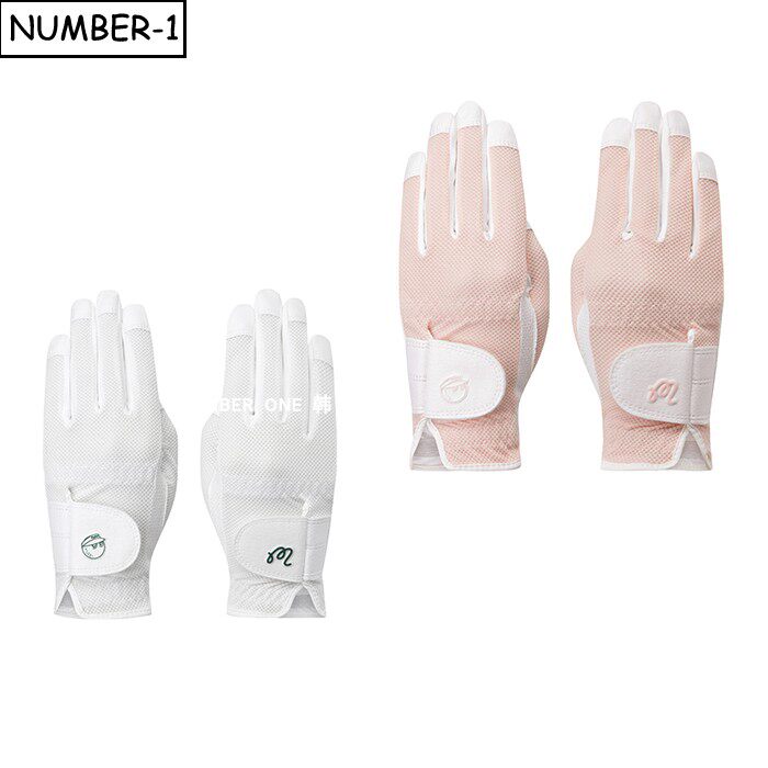 韩国代购malbon高尔夫手套26年女夏徽标图案轻盈透气网眼双手手套