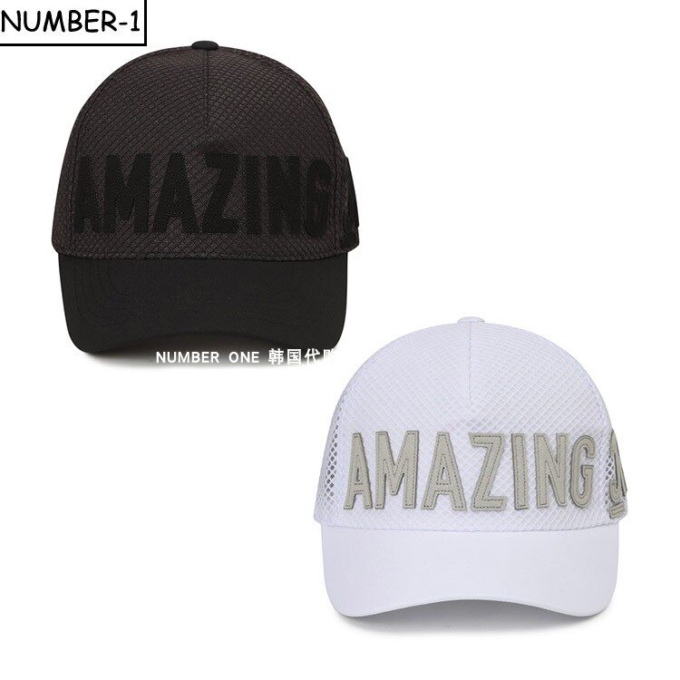 韩国代购amazingcre高尔夫球帽26年男女轻质透气网格运动棒球帽