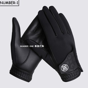 韩国代购GFORE高尔夫手套25年女款四季柔软纯色百搭运动五指手套