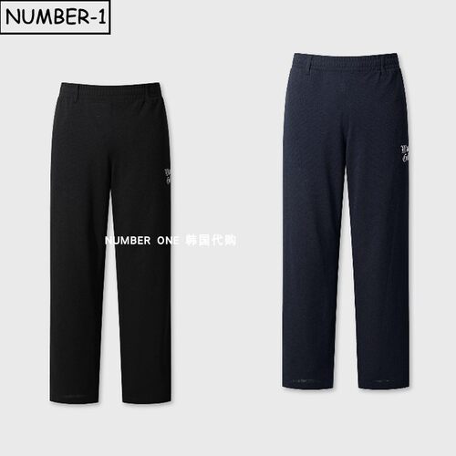 韩国代购waac高尔夫球服26年男夏纯色徽标系带侧口袋运动裤休闲裤