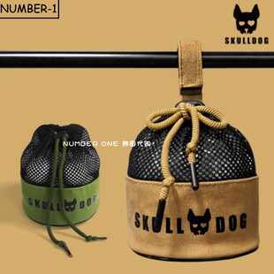 韩国代购SKULL DOG高尔夫球包24年男女时尚网兜挂钩小球包球袋