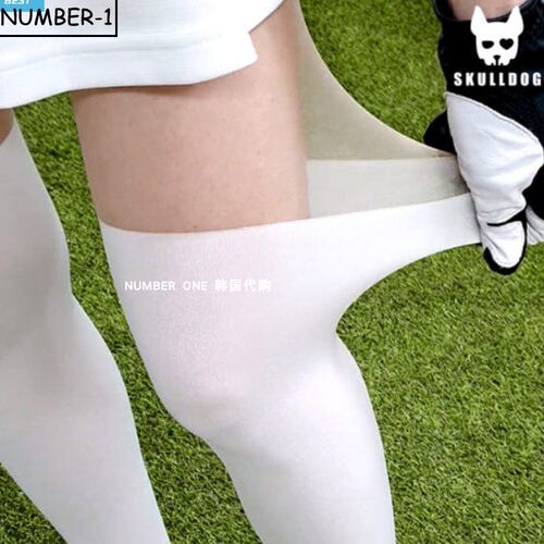 韩国代购SKULL DOG高尔夫球袜25年女款四季弹力透气运动长筒袜