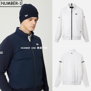 保暖羽绒服 徽标口袋小高领长袖 韩国代购 pxg高尔夫球服25年男冬季