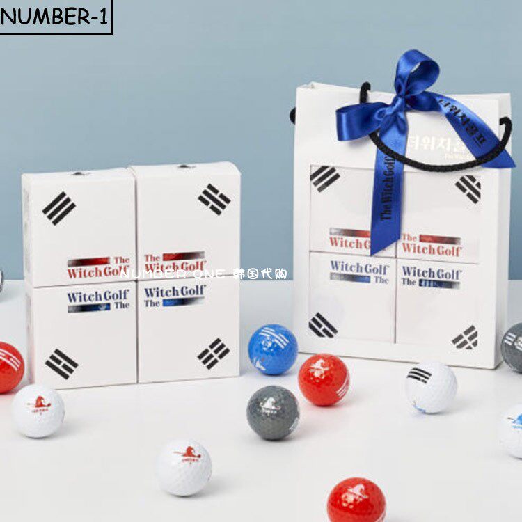 韩国代购ins球25年新款男女golf户外练习球16球套装礼盒 送礼
