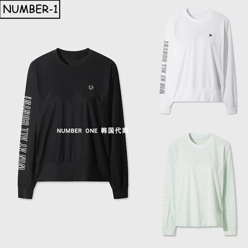 韩国代购waac高尔夫球服26年女夏防紫外线吸汗速干透气清凉运动衫