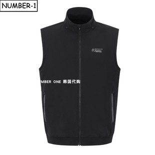 韩国代购 bunny高尔夫球服25年男秋可拆卸连帽拉链口袋背心 master