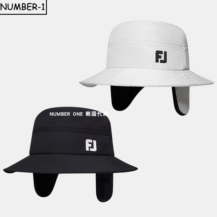 韩国代购FJ高尔夫球服25年男女同款冬季加厚保暖防风球帽