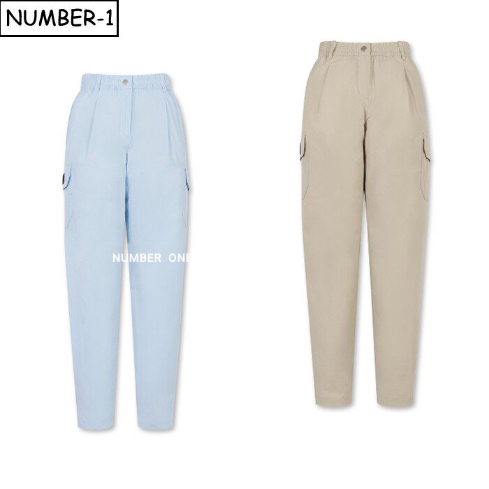 韩国代购golden bear高尔夫球服26年女夏徽标侧口袋慢跑裤运动裤