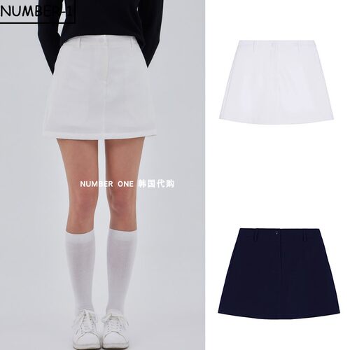 韩国代购GOXO高尔夫球服26年女款秋季时尚纯色轻质运动半身短裙