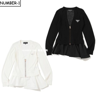 韩国代购MARK LONA高尔夫球服26年女款春季时尚个性拉链长袖上衣