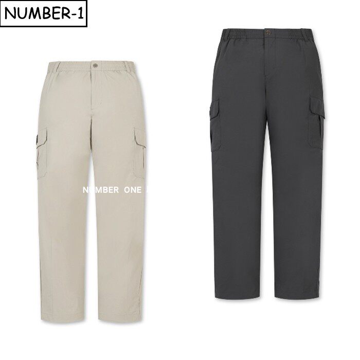 韩国代购golden bear高尔夫球服26年男夏季纯色徽标侧口袋慢跑裤