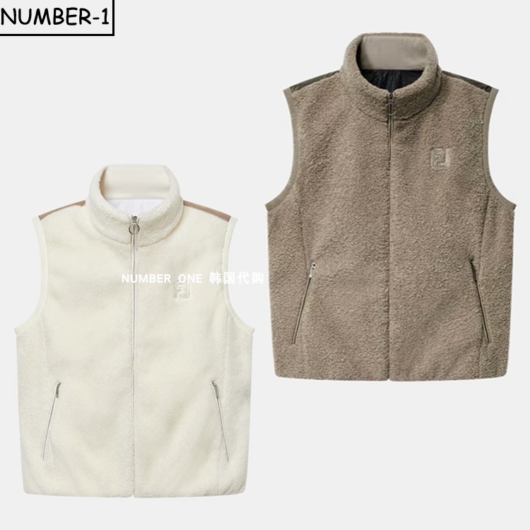 韩国代购FJ高尔夫球服25年女款冬季加厚柔软百搭纯色马甲