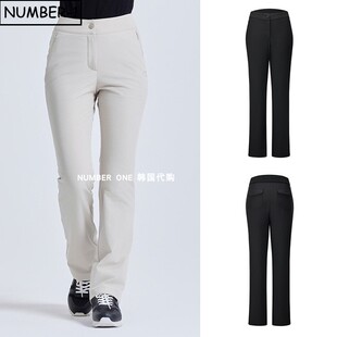 韩国代购 challenger高尔夫球服25年女冬侧拉链口袋防风加绒运动裤