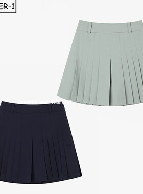 韩国代购APC高尔夫球服26年女款秋季纯色轻质个性户外运动百褶裙