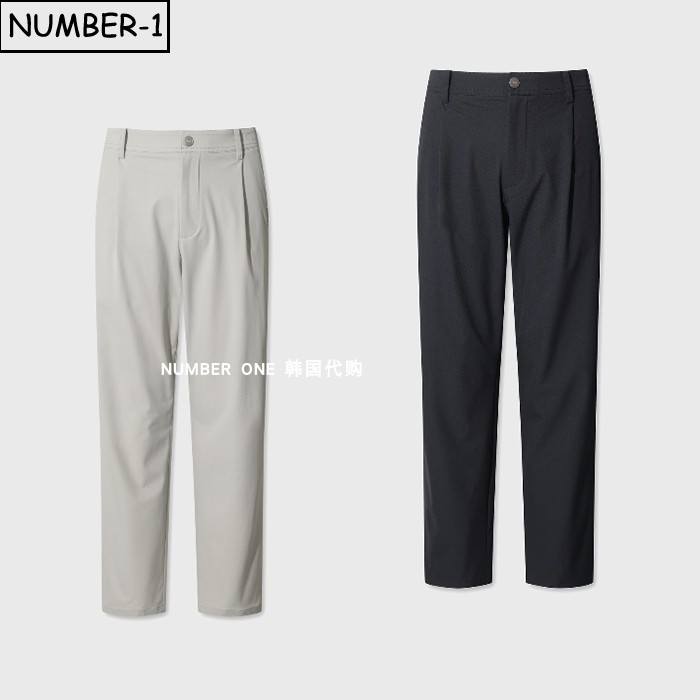 韩国代购waac高尔夫球服26年男夏纯色徽标侧口袋运动裤休闲裤长裤