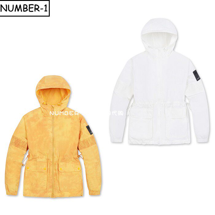 韩国代购golden bear高尔夫球服24年女夏口袋全拉链连帽长袖外套