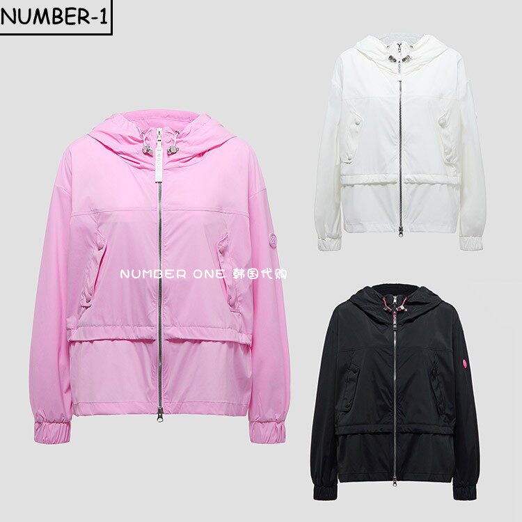 韩国代购G/FORE高尔夫球服25年女春舒适百搭休闲防风连帽拉链外套