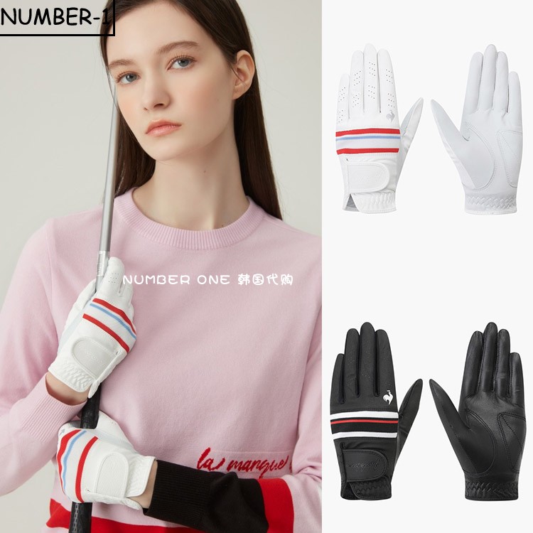 韩国代购LE COQ高尔夫手套25年新款女士柔软百搭户外运动五指手套