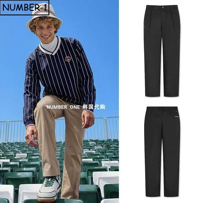 韩国代购golden bear高尔夫球服26年男春夏徽标侧口袋直筒裤长裤,运动服/休闲服装,高尔夫球服,淘宝优惠券,粉丝福利购,淘宝优惠卷