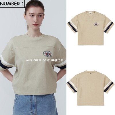 韩国代购CLOVE高尔夫球服25年女款夏季透气凉爽休闲短款半袖T恤