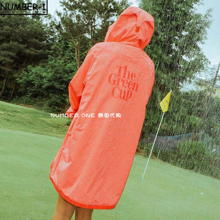 韩国代购THE GREEN CUP高尔夫球服24年女新款防风防水雨衣雨披