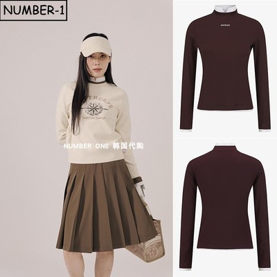 韩国代购southcape高尔夫球服25年女秋季防紫外线吸湿速干长袖T恤