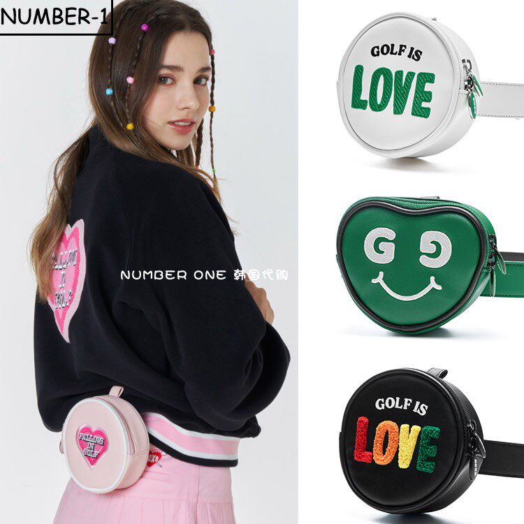 韩国代购GOXO高尔夫球包24年女款ins时尚百搭休闲mini腰包球包