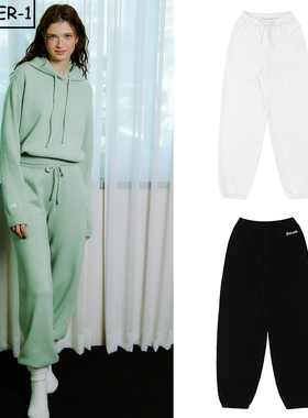 韩国代购pivvee高尔夫球服24年女冬纯色加厚保温柔软运动束脚长裤