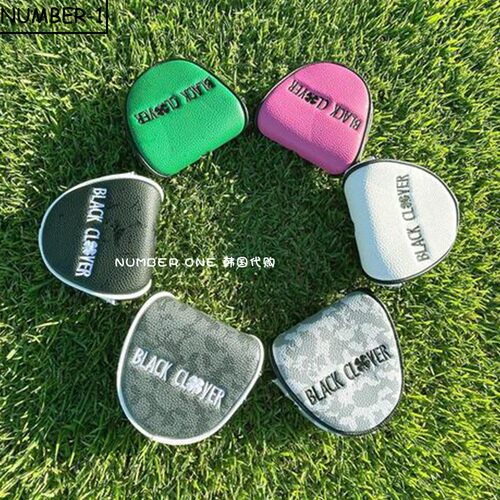 韩国代购BLACK CLOVER高尔夫杆套24年百搭时尚golf推杆套保护套