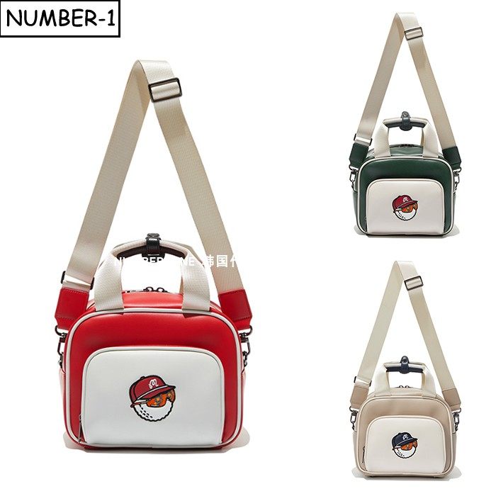 韩国代购malbon高尔夫球包26年女春徽标图案拉链手提包单肩包拎包