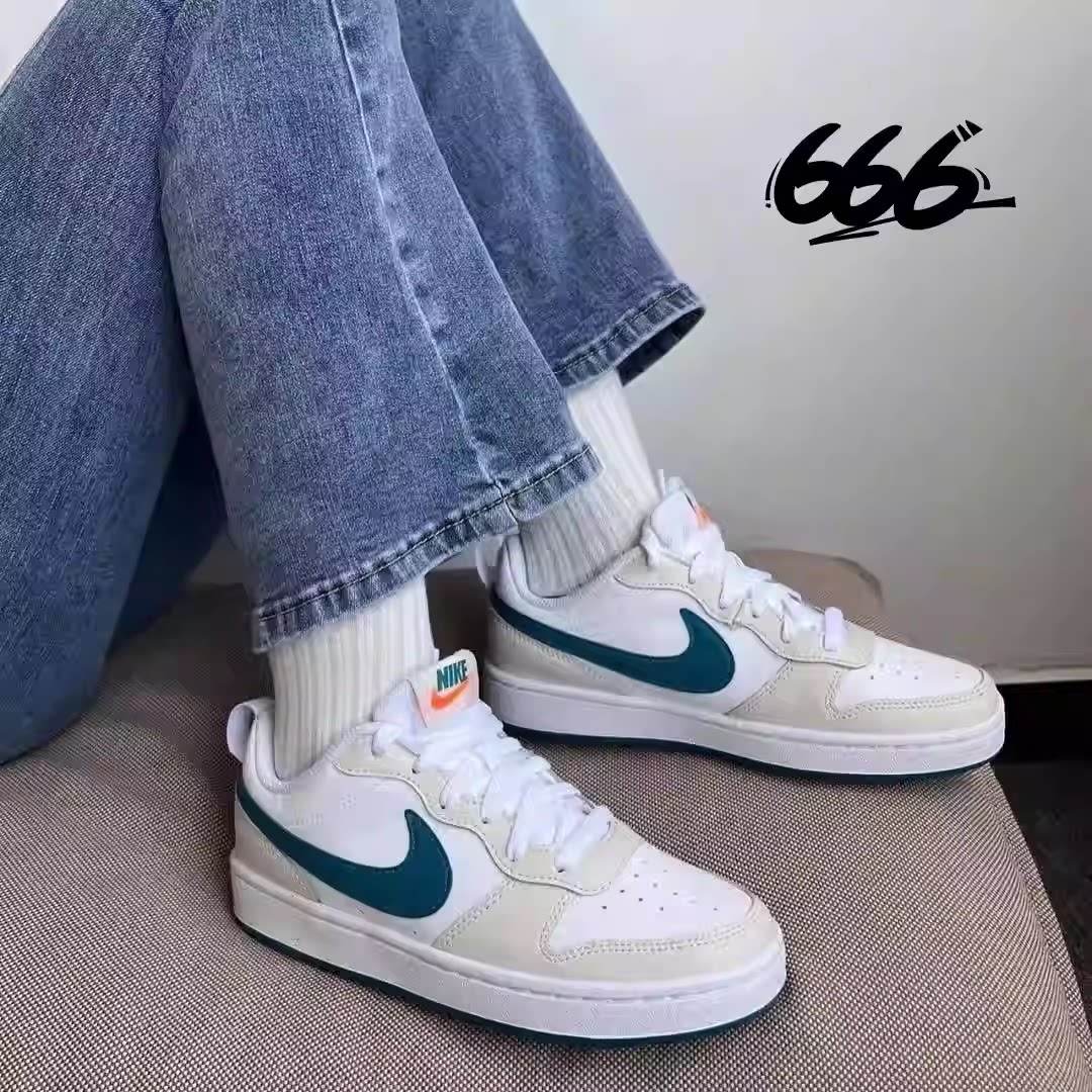 老陆NIKE COURT BOROUGH GS男女鞋运动鞋低帮休闲板鞋839985-105