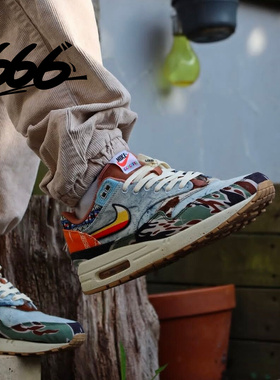 老陆Nike Air Max 1 男女低帮复古潮流休闲跑步鞋 DZ2628-102