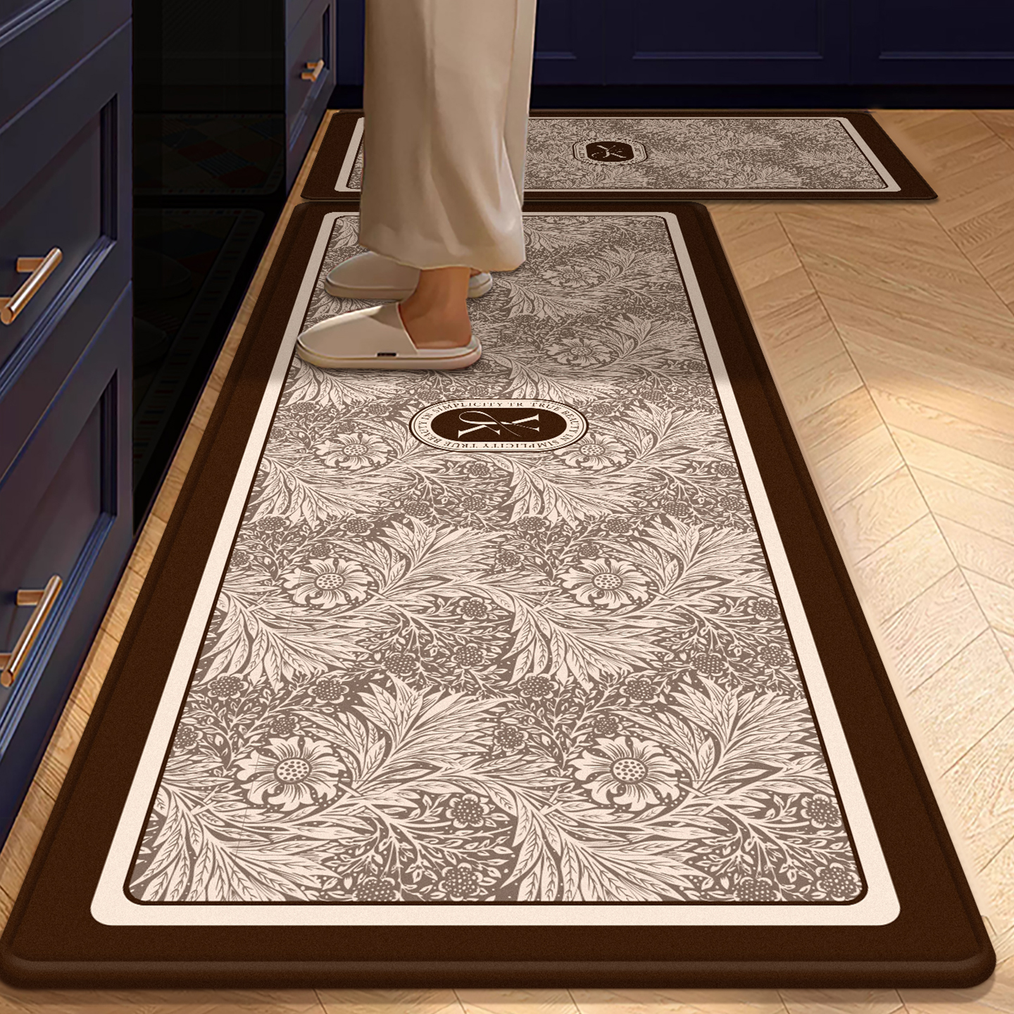 厨房地垫防滑防油可擦免洗吸水