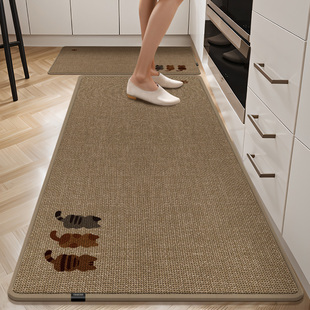 X厨房地垫防滑防油可擦免洗地毯垫洗碗池吸水垫防水专用脚垫家用