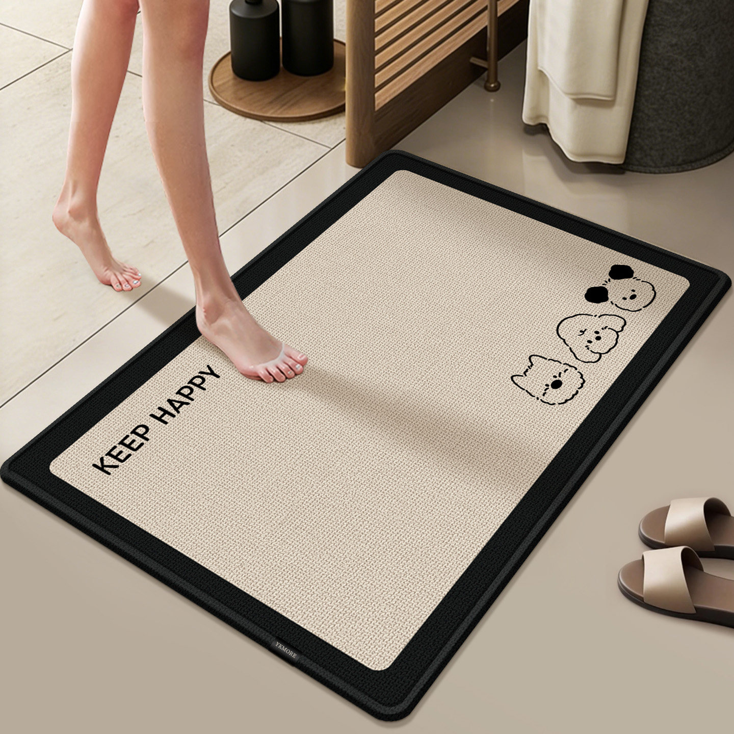 X浴室防滑地垫卫生间吸水脚垫硅藻泥家用厕所垫子洗手间专用地毯,居家布艺,家用脚垫,淘宝优惠券,粉丝福利购,淘宝优惠卷