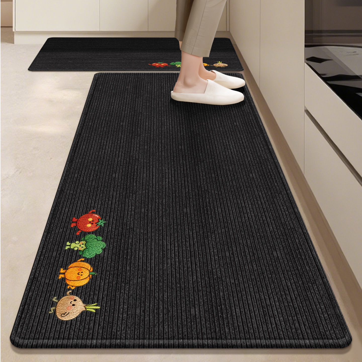 厨房地垫防滑防油可擦免洗吸水