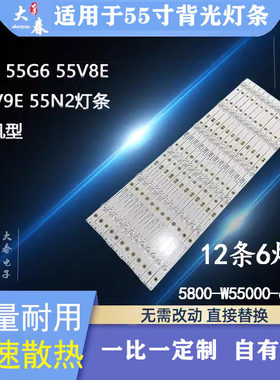全新创维酷开55G655V8E灯条