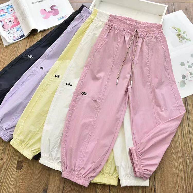 超薄棉速干|女童洋气宽松休闲运动裤中大儿童透气防蚊灯笼长裤夏
