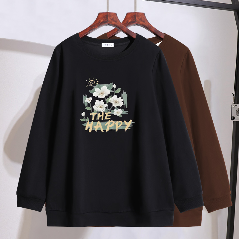 胖mm高档遮肚子显瘦卫衣2025秋装新款特大码女装200斤打底衫上衣