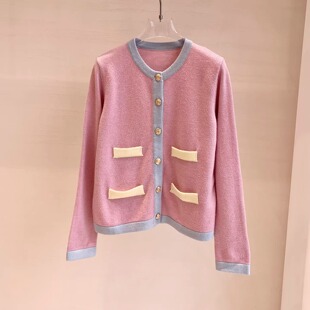 新款小众不撞款质感初秋上衣韩系千金感穿搭高端毛衣开衫外套女装