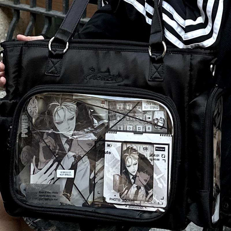 AORDA 原创日常痛包双肩托特包女大学生上课包单肩斜挎包三用娃包