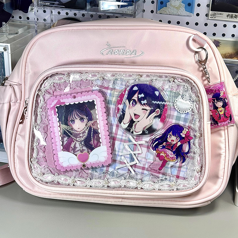 AORDA 痛包斜挎小食量娃包通勤日常原创设计吧唧单肩包演唱会背包