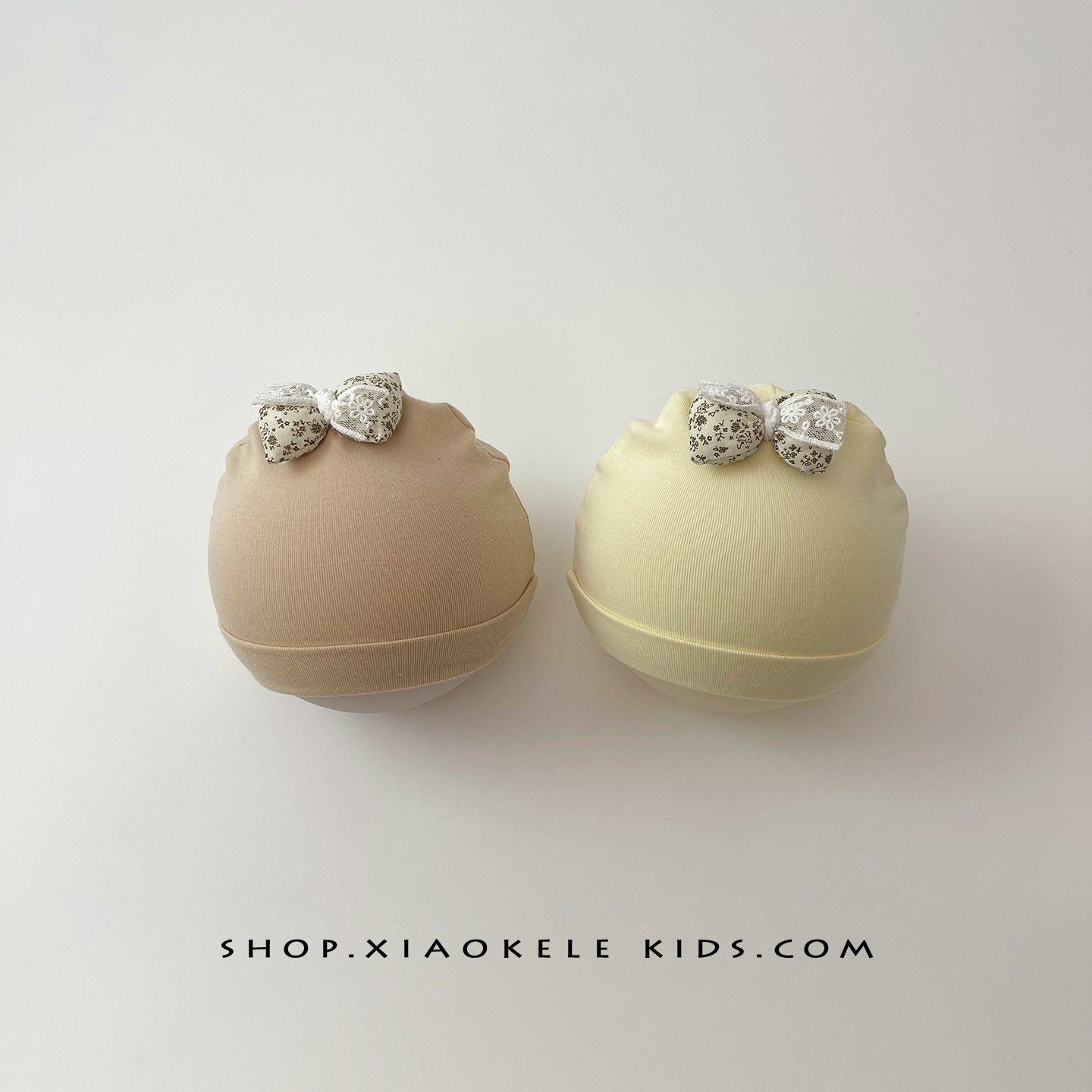 小月龄胎帽婴儿蝴蝶结帽子男女宝