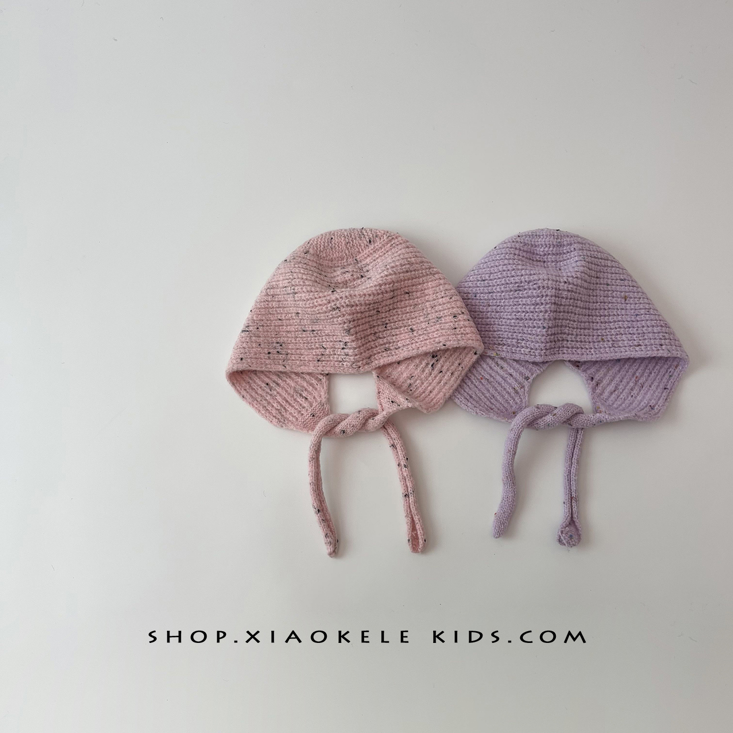 儿童帽子秋冬时尚杂点简约护耳帽