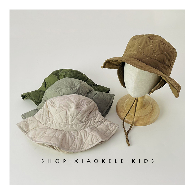 儿童渔夫帽加厚保暖系带护耳帽