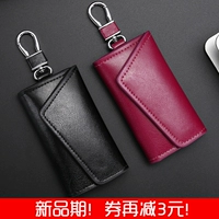 Вместительная и большая универсальная ключница, кожаная сумка через плечо, картхолдер, из натуральной кожи, простой и элегантный дизайн