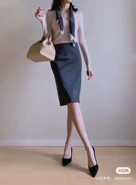 绍兴美代 Theory joanie西装半身裙羊毛一步裙半裙 G011310R 部现